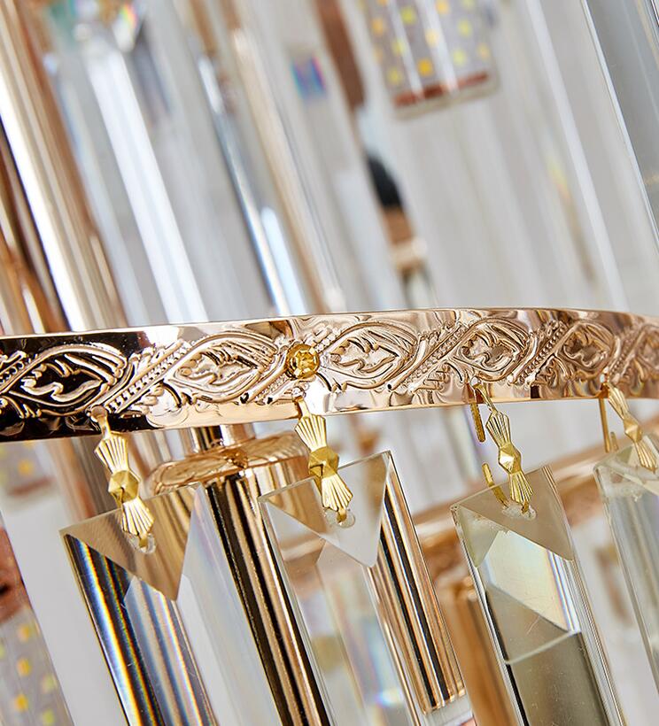 Candelabru Cristal CC800/700X2100GD, 33xE14, Diametru 70cm, Inaltime 210cm, Auriu Lucios, Inaltime Reglabila, Design Elegant-5