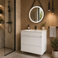 SERIA 486 - MOBILIER BAIE MDF 80CM SRT ALB + LAVOAR GRANIT ALB