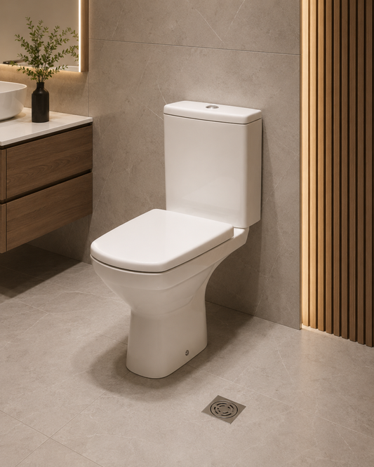 Set WC Cersanit Carina, Scurgere Pardoseala