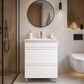 SERIA 886 - MOBILIER BAIE 60CM MDF ALB+LAVOAR GRANIT DUBAI