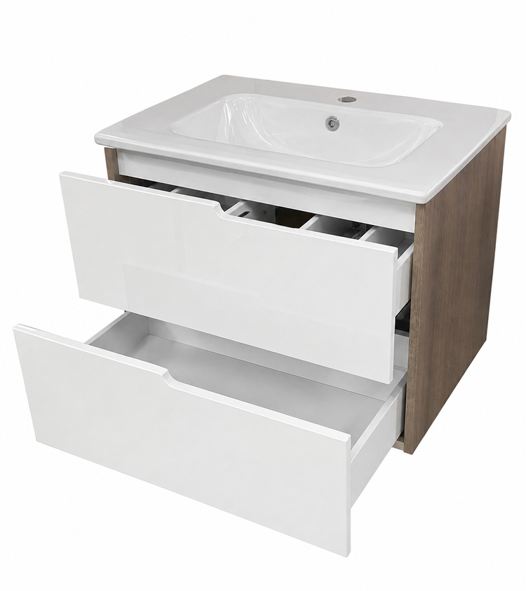EVA 60 - Mobilier baie suspendat 60CM + Lavoar slim 60cm