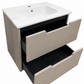 Confort Gri/Bej 60 - Mobilier Baie Suspendat 60cm + Lavoar dreptunghiular 60cm