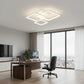 Lustra LED cu telecomanda ZOE, 60W, 3 Patrate, lumina Rece/Calda/Neutra, Dimabila, Alb
