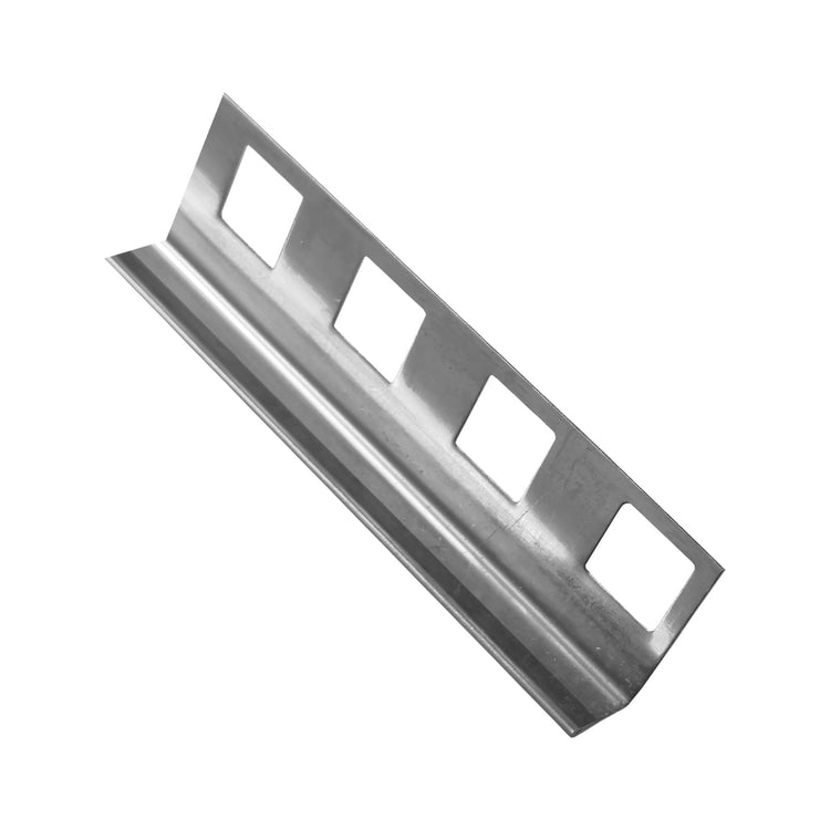 Profil INOX terminatie dreapta 10mm x 2.5m, Argintiu lucios