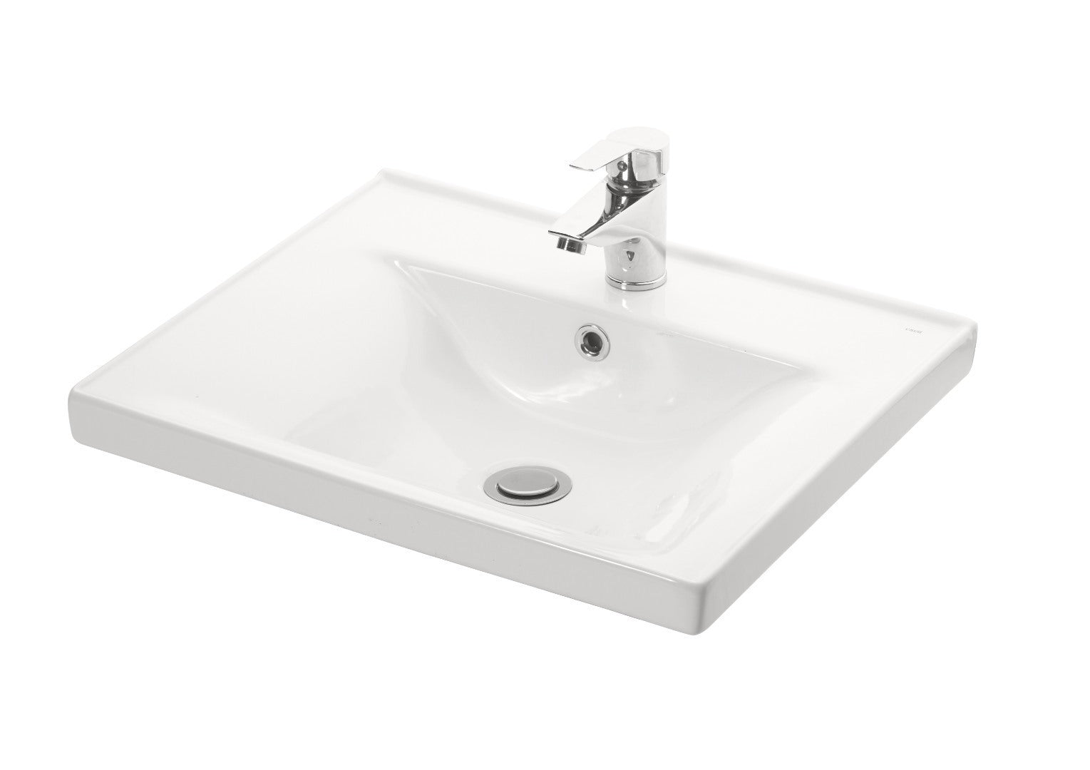 Bază MDf și lavoar, seria 756, 60cm, sertare, Alb/Antracit