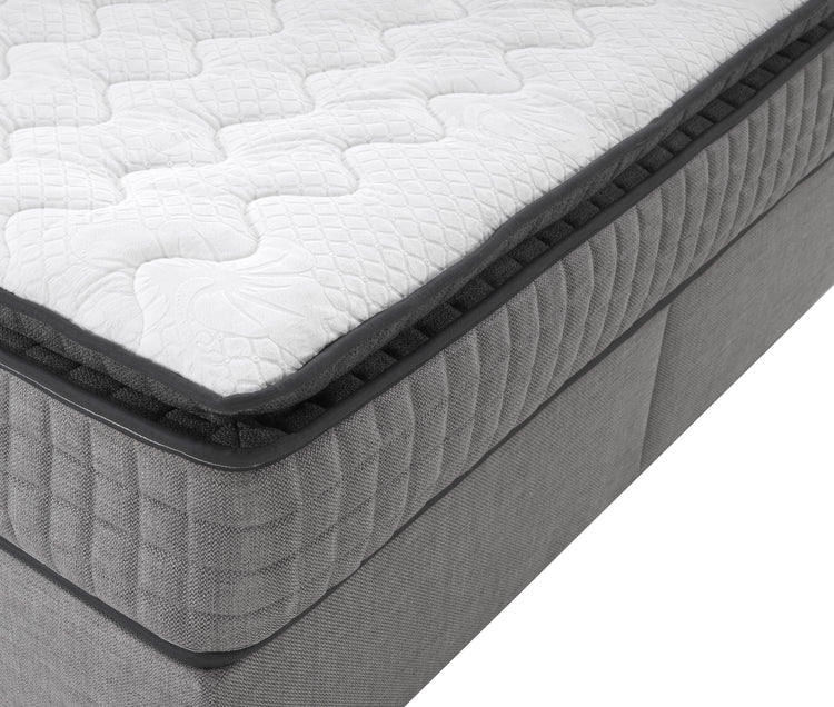 Pat Hango, 160x200 cm, gri, saltea inclusa si somiera metalica rabatabila