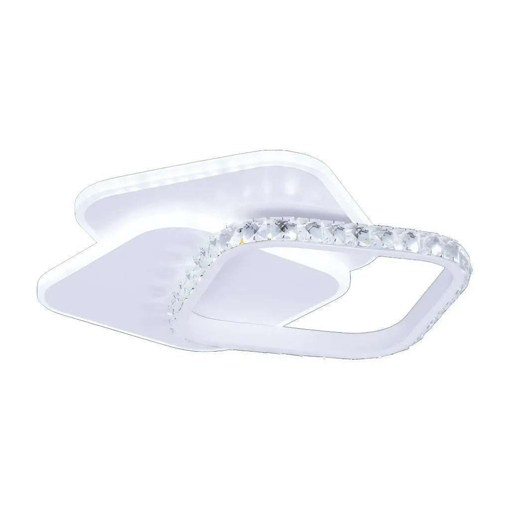 Lustra LED cu cristal ANASTASIA 17W, Diametru 30cm, lumina Rece/Calda/Neutra, Alb