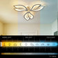 Lustra LED cu telecomanda LILY 40W, 3 Elemente, lumina Rece/Calda/Neutra, Dimabila, Alb