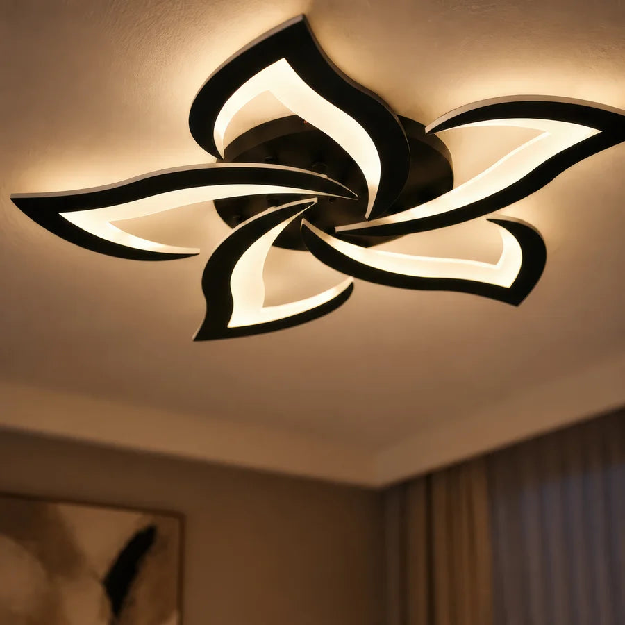 Lustra LED cu Telecomanda LT660/5BK, 5 Elemente, 55W, Lumina 3000/4000/6000K, Negru-13