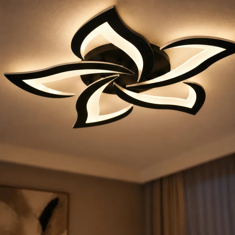 Lustra LED cu Telecomanda LT660/5BK, 5 Elemente, 55W, Lumina 3000/4000/6000K, Negru-13