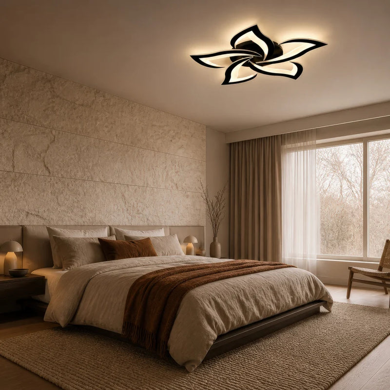 Lustra LED cu Telecomanda LT660/5BK, 5 Elemente, 55W, Lumina 3000/4000/6000K, Negru-10