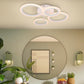 Lustra LED cu telecomanda BETTY 44W, 4 Cercuri, lumina Rece/Calda/Neutra, Dimabila, Alb