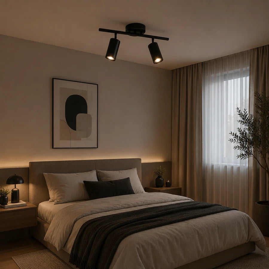 Lustra Clasica Sisimiut, 2xGU10, Metal, Negru-2