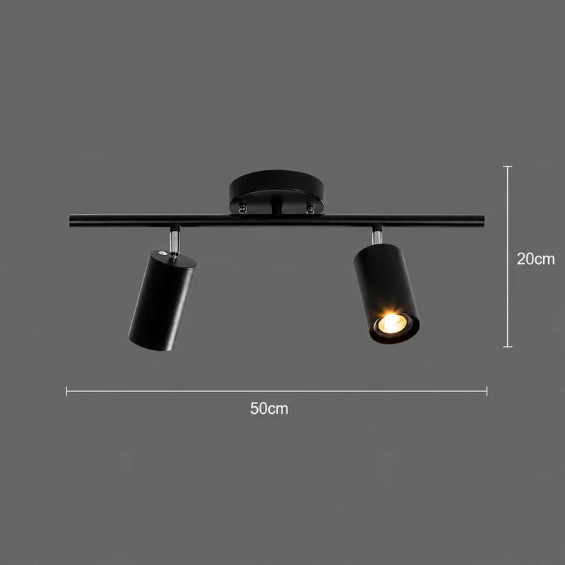 Lustra Clasica Sisimiut, 2xGU10, Metal, Negru-4