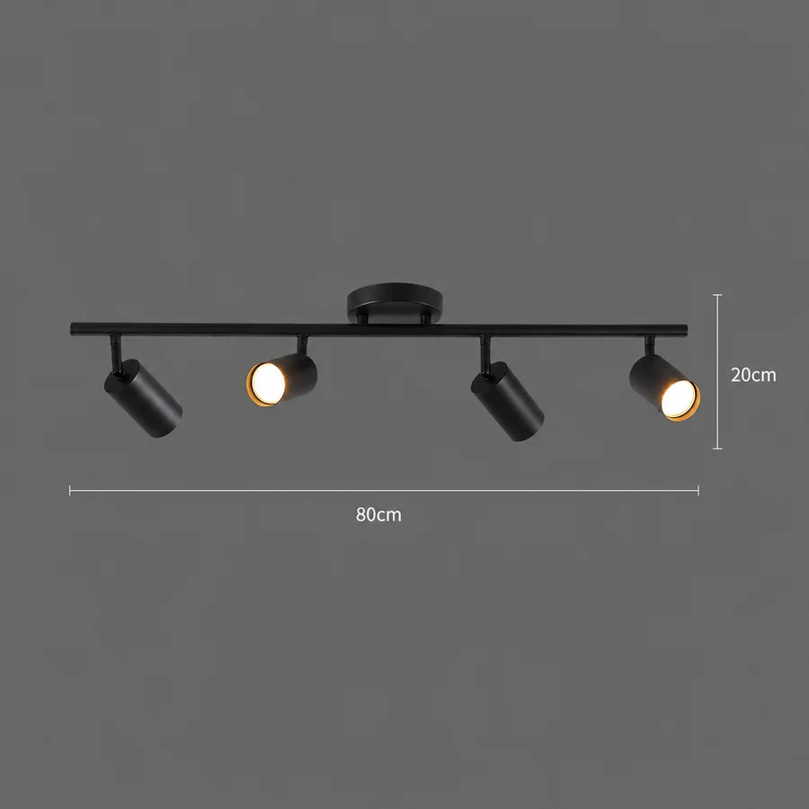 Lustra Clasica Sisimiut, 4xGU10, Metal, Negru-4