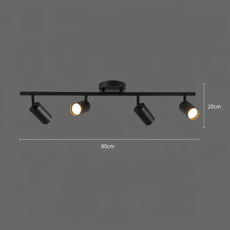 Lustra Clasica Sisimiut, 4xGU10, Metal, Negru-4