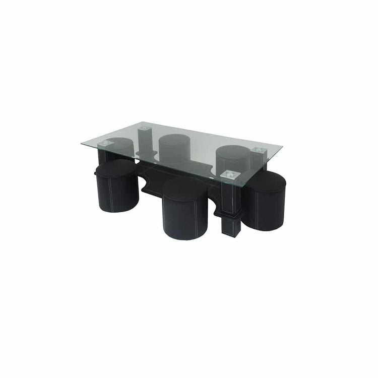 Măsuță de cafea cu 6 taburete mc-15