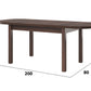 Masa extensibila 160x200 cm mb-12 venus1, nuc, lemn masiv de fag si pal