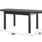 Masa extensibila 160x200 cm mb-12 venus1, wenge, lemn masiv de fag si pal