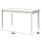 Masa extensibila 140-180x80 cm mb-21 modena1, alb, lemn masiv de fag si pal