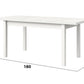 Masa extensibila 140-180x80 cm mb-21 modena1, alb, lemn masiv de fag si pal