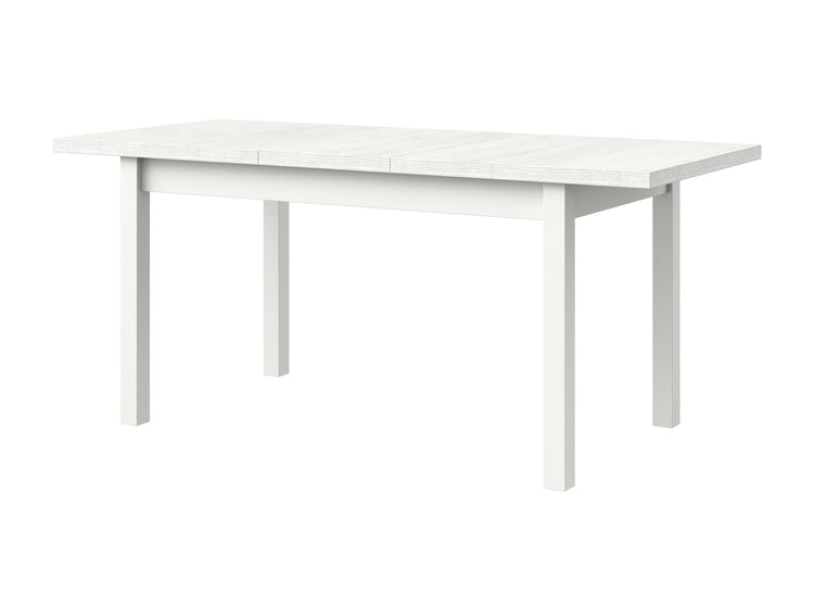 Masa extensibila 140-180x80 cm mb-21 modena1, alb, lemn masiv de fag si pal