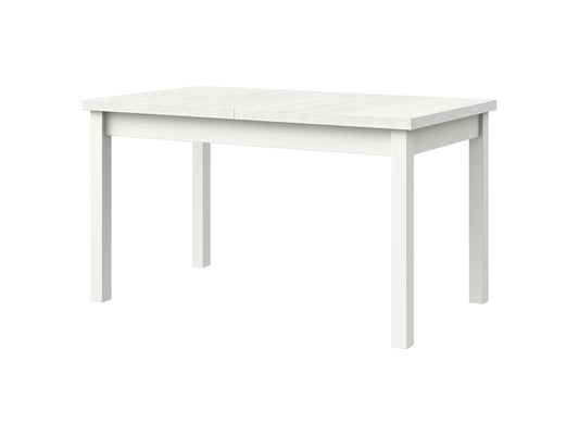 Masa extensibila 140-180x80 cm mb-21 modena1, alb, lemn masiv de fag si pal