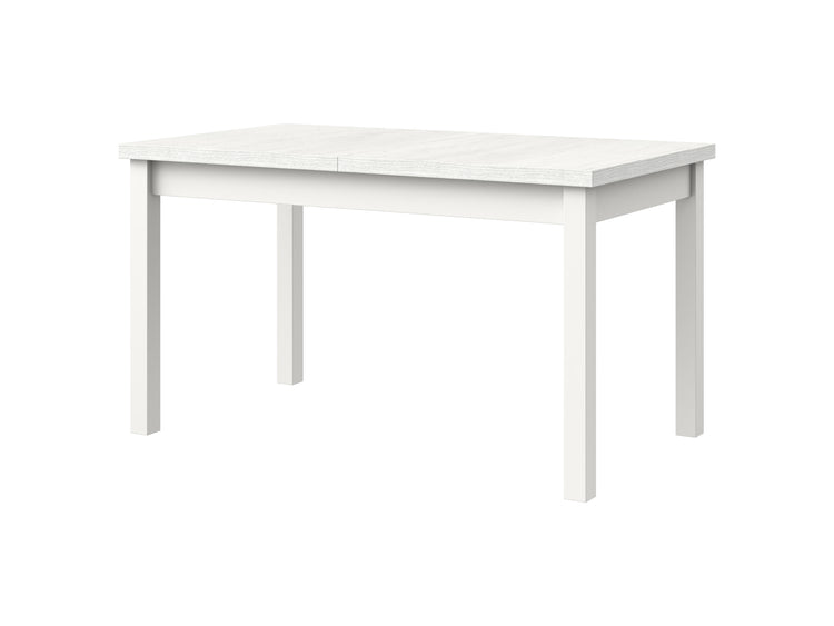 Masa extensibila 140-180x80 cm mb-21 modena1, alb, lemn masiv de fag si pal