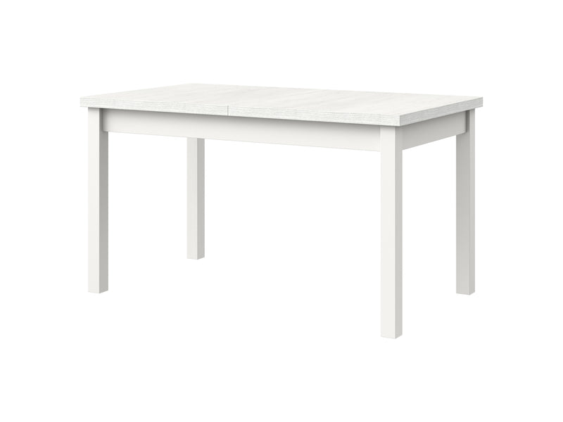 Masa extensibila 140-180x80 cm mb-21 modena1, alb, lemn masiv de fag si pal-1