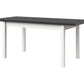 Masa extensibila 140x180 cm mb-21 modena1, alb/grafit, lemn masiv de fag si pal