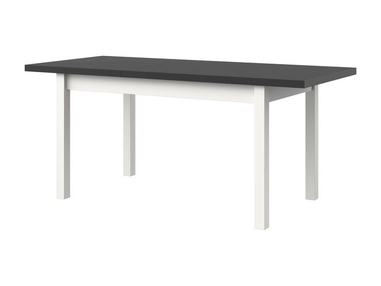 Masa extensibila 140x180 cm mb-21 modena1, alb/grafit, lemn masiv de fag si pal