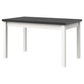 Masa extensibila 140x180 cm mb-21 modena1, alb/grafit, lemn masiv de fag si pal