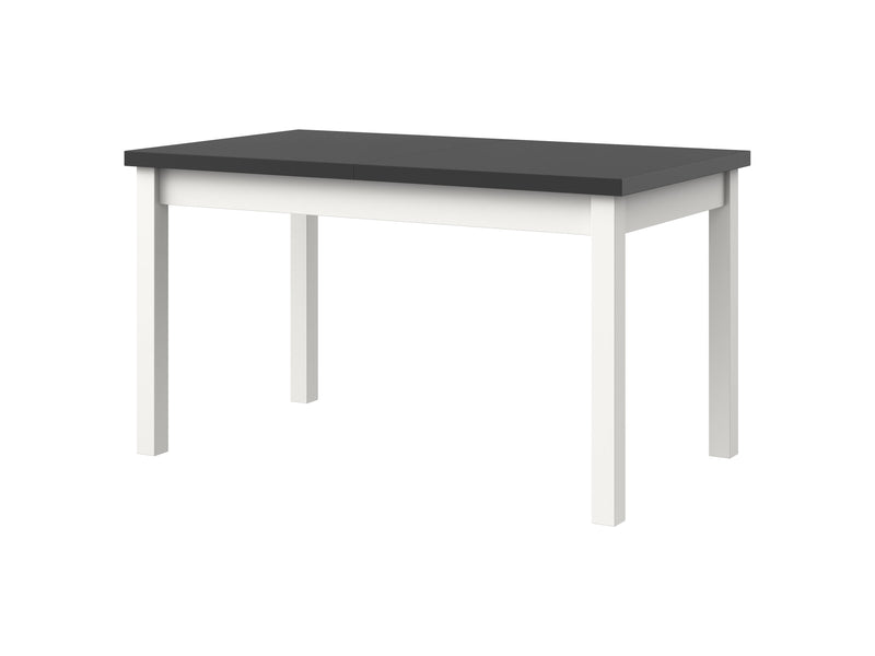 Masa extensibila 140x180 cm mb-21 modena1, alb/grafit, lemn masiv de fag si pal-1