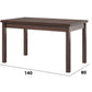 Masa extensibila 140-180x80 cm mb-21 modena1, nuc, lemn masiv de fag si pal