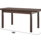 Masa extensibila 140-180x80 cm mb-21 modena1, nuc, lemn masiv de fag si pal