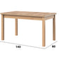 Masa extensibila 140-180x80 cm mb-21 modena1, sonoma, lemn masiv de fag si pal