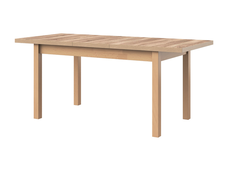 Masa extensibila 140-180x80 cm mb-21 modena1, sonoma, lemn masiv de fag si pal