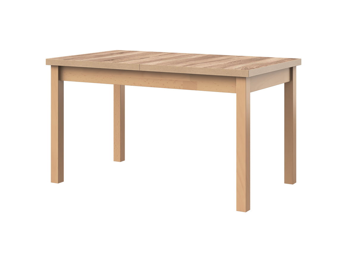 Masa extensibila 140-180x80 cm mb-21 modena1, sonoma, lemn masiv de fag si pal