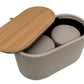Set masa cafea cu 2 tabureti, MC-141, bej