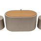 Set masa cafea cu 2 tabureti, MC-141, bej