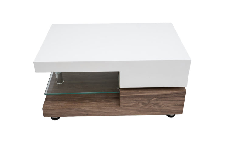 Masa cafea HT-006, 72x45x38 cm, stejar, MDF