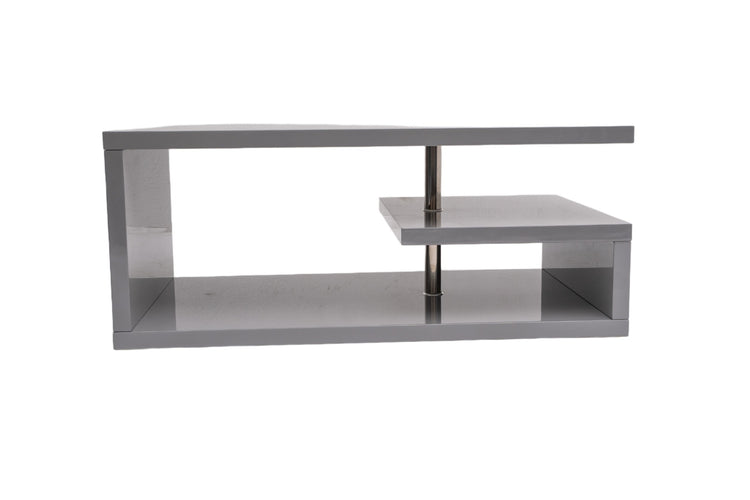 Masa cafea HT-016, 100x60x42 cm, gri lucios