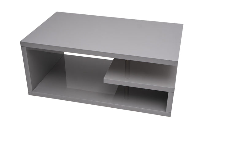 Masa cafea HT-016, 100x60x42 cm, gri lucios