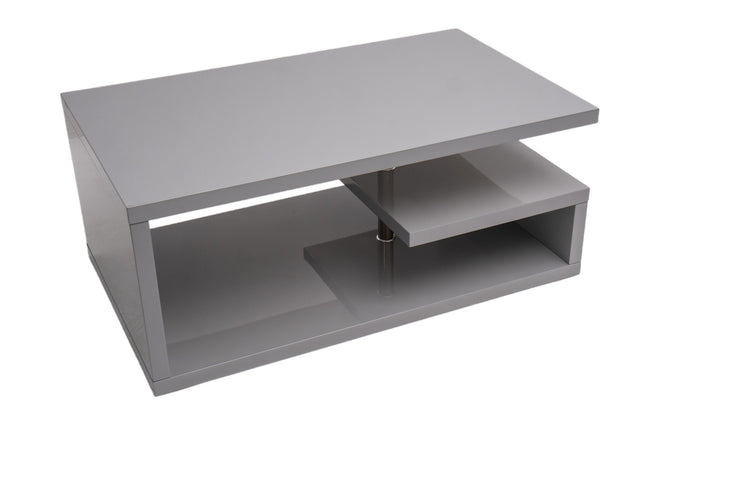 Masa cafea HT-016, 100x60x42 cm, gri lucios