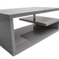 Masa cafea HT-016, 100x60x42 cm, gri lucios