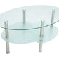 Masa cafea HT-176, 92x60 cm, sticla securizata