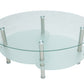 Masa cafea HT-176, 92x60 cm, sticla securizata