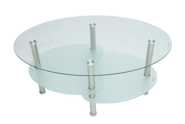Masa cafea HT-176, 92x60 cm, sticla securizata