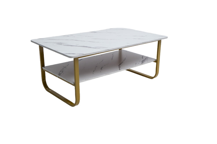 Masa cafea HT-229, 100x60 cm, alb, MDF