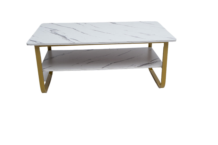 Masa cafea HT-229, 100x60 cm, alb, MDF